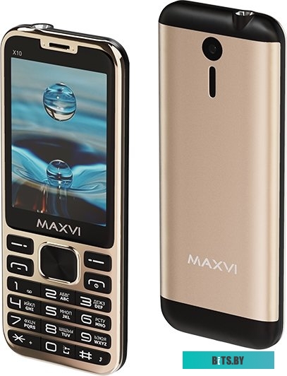 Мобильный телефон Maxvi X10 (золотистый)