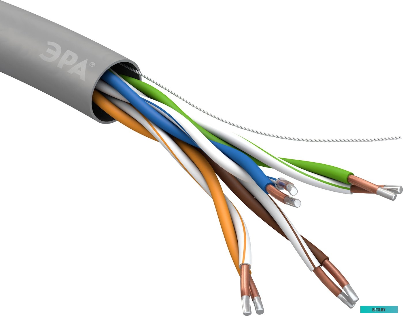 Кабель ЭРА UL-4-PVC-A-305 (305 м, серый) <Б0044434>