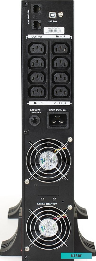 Источник бесперебойного питания (ИБП) ExeGate SinePower UHB-3000.LCD.AVR.C13.RJ.USB.2U <EP285645RUS>