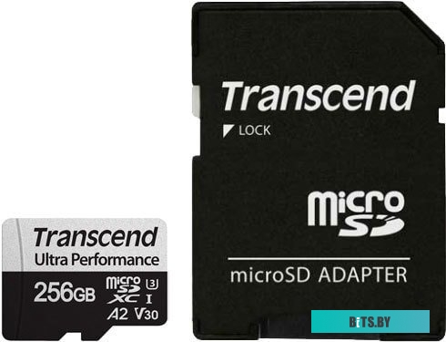 Карта памяти Transcend microSDXC 340S 256GB (с адаптером) <TS256GUSD340S>
