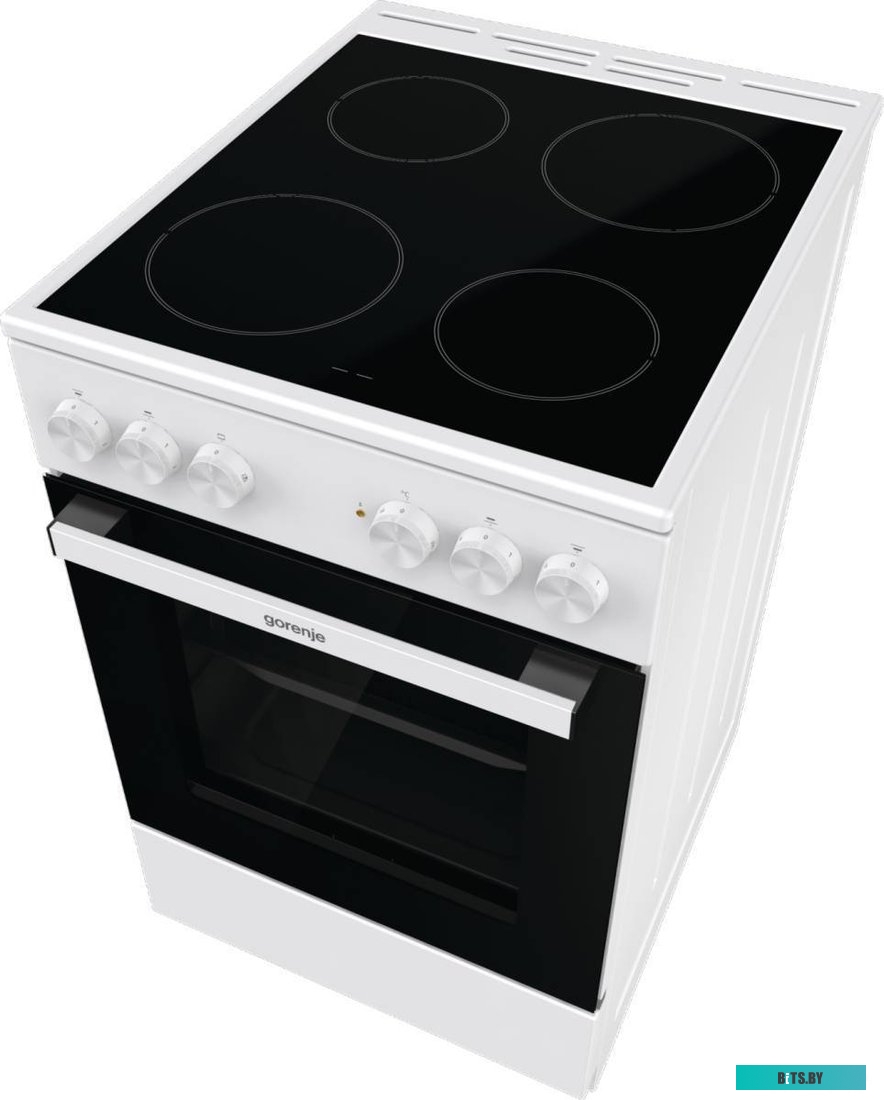 GEC5A12WG-B Электрическая плита Gorenje GEC5A12WG-B,  стеклокерамика,  без крышки,  белый