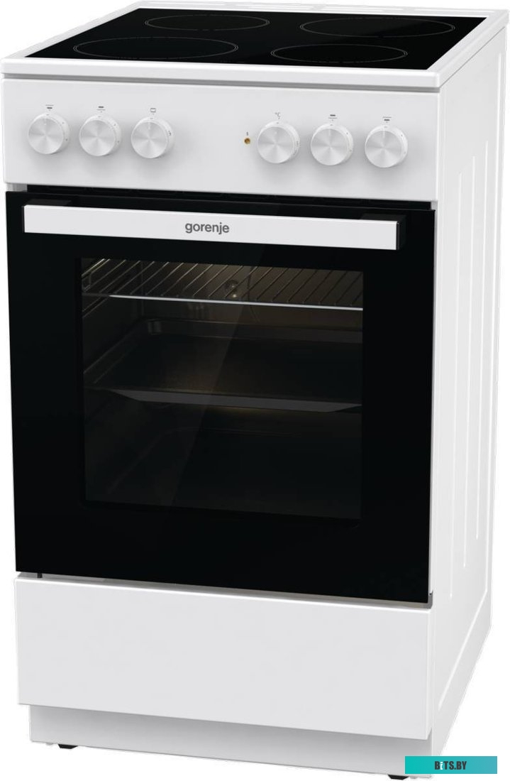 GEC5A12WG-B Электрическая плита Gorenje GEC5A12WG-B,  стеклокерамика,  без крышки,  белый