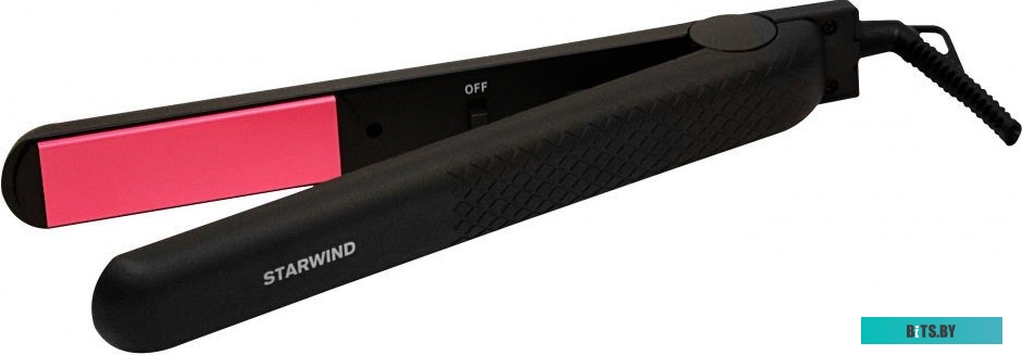 SHE5500 Выпрямитель Starwind SHE5500 25Вт черный/розовый (макс.темп.:200С)