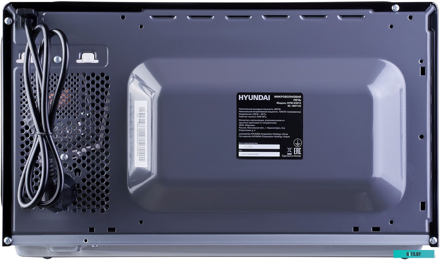 HYM-D3013 Микроволновая печь Hyundai HYM-D3013, 900Вт, 25л, черный