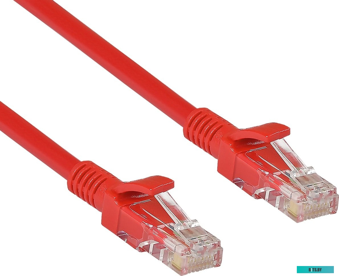 Патч-корд ExeGate UTP-RJ45-RJ45-5e-2M-RD <EX258676RUS>