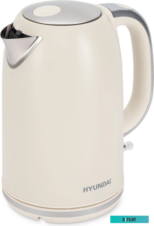 HYK-S9900 Чайник электрический Hyundai HYK-S9900 1.7л. 2200Вт молочный/серебристый корпус: металл