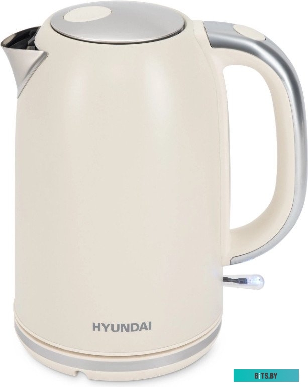 HYK-S9900 Чайник электрический Hyundai HYK-S9900 1.7л. 2200Вт молочный/серебристый корпус: металл