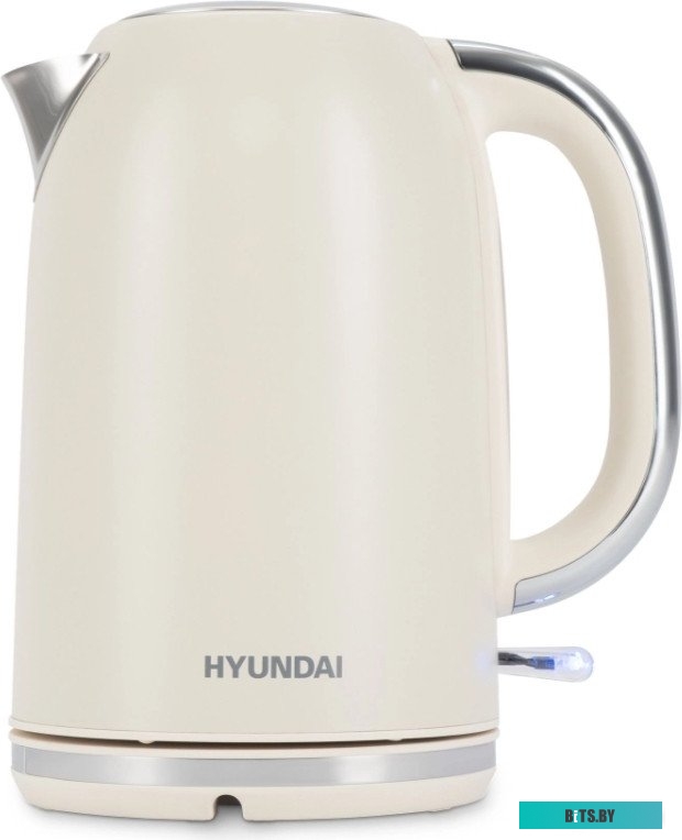 HYK-S9900 Чайник электрический Hyundai HYK-S9900 1.7л. 2200Вт молочный/серебристый корпус: металл