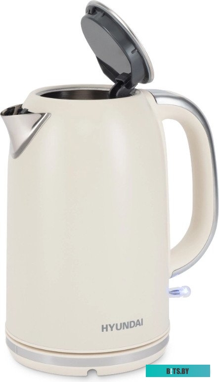 HYK-S9900 Чайник электрический Hyundai HYK-S9900 1.7л. 2200Вт молочный/серебристый корпус: металл