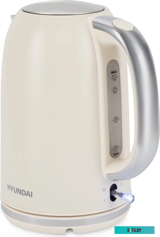 HYK-S9900 Чайник электрический Hyundai HYK-S9900 1.7л. 2200Вт молочный/серебристый корпус: металл
