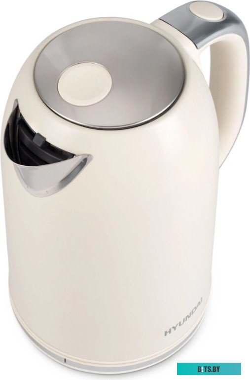 HYK-S9900 Чайник электрический Hyundai HYK-S9900 1.7л. 2200Вт молочный/серебристый корпус: металл