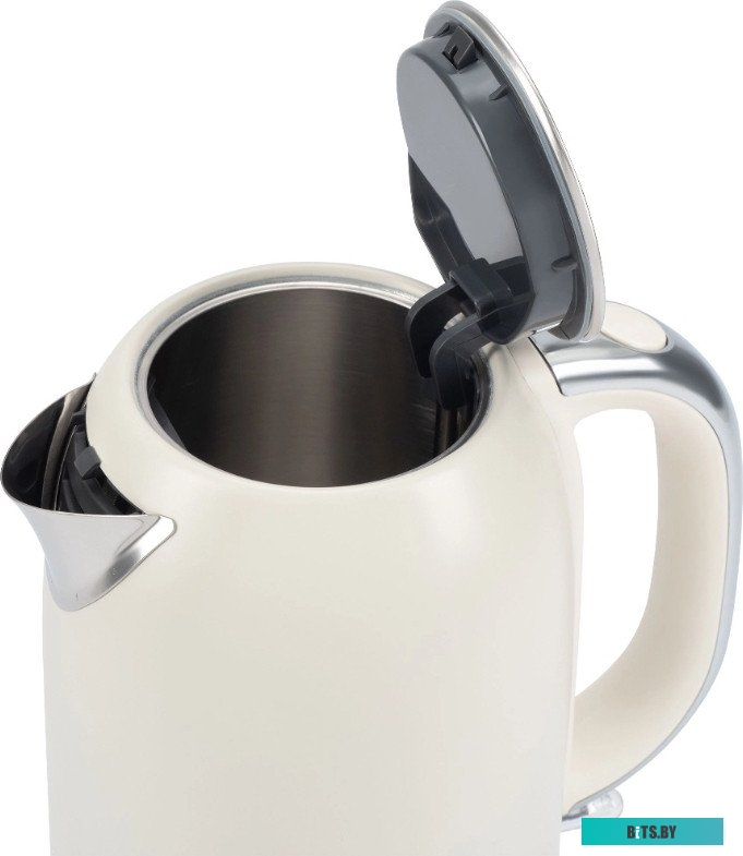 HYK-S9900 Чайник электрический Hyundai HYK-S9900 1.7л. 2200Вт молочный/серебристый корпус: металл