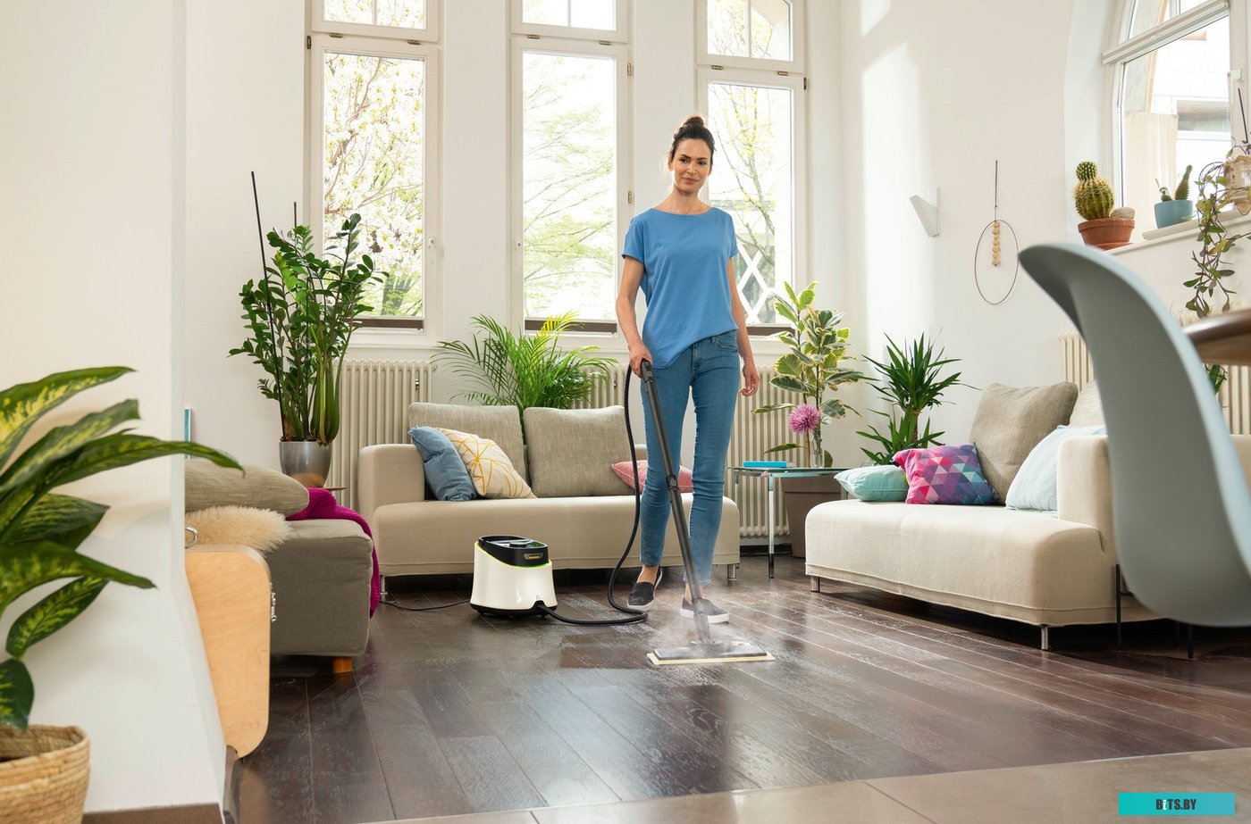 1.513-430.0 Пароочиститель напольный Karcher EasyFix SC 3 Deluxe 1900Вт белый