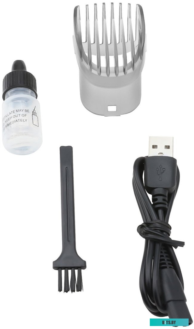 ГЛ4170Л Машинка для стрижки Galaxy Line GL 4170 черный 3Вт (насадок в компл:1шт)