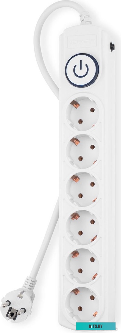 BK-6-EU-3-16-W Сетевой фильтр Ippon BK-6-EU-3-16-W 3м (6 розеток) белый (коробка)