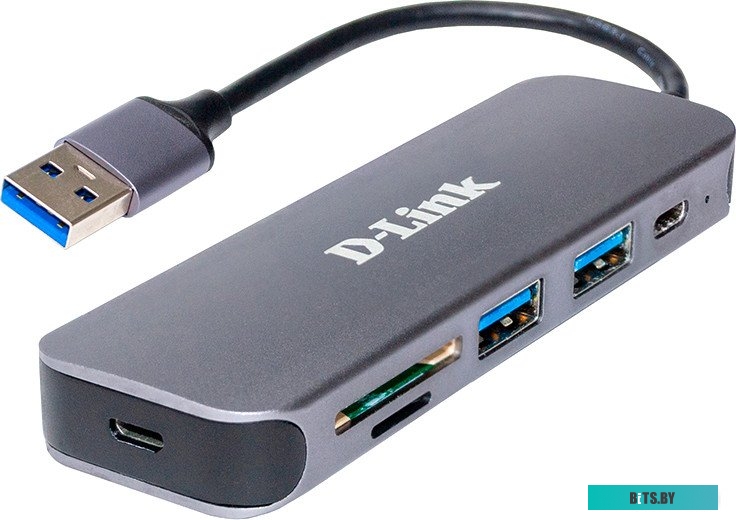 DUB-2325/A2A Разветвитель USB 2.0 D-Link DUB-2325 2порт. черный (DUB-2325/A2A)