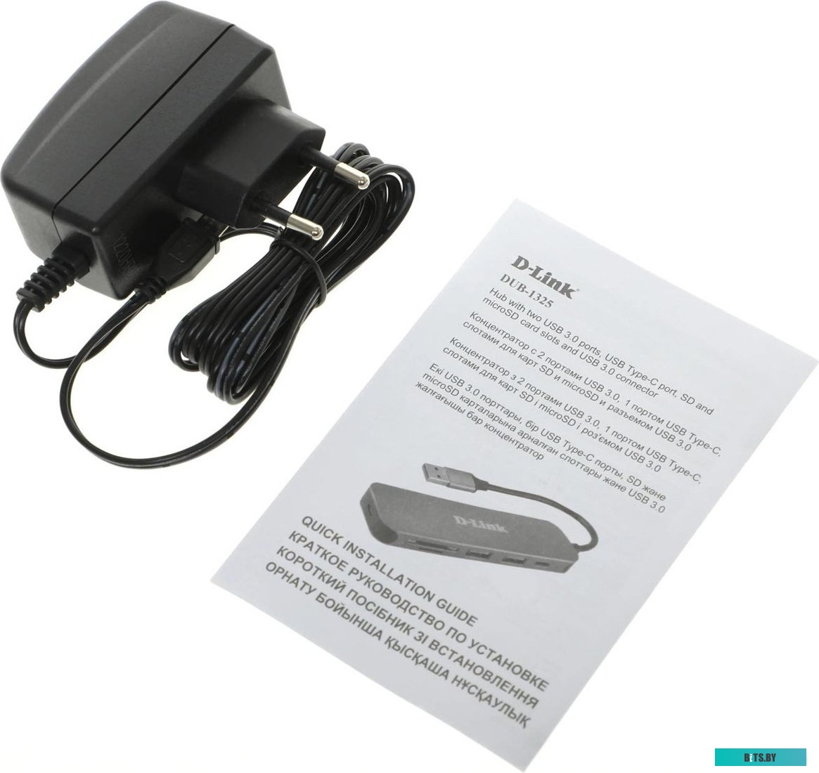 DUB-2325/A2A Разветвитель USB 2.0 D-Link DUB-2325 2порт. черный (DUB-2325/A2A)