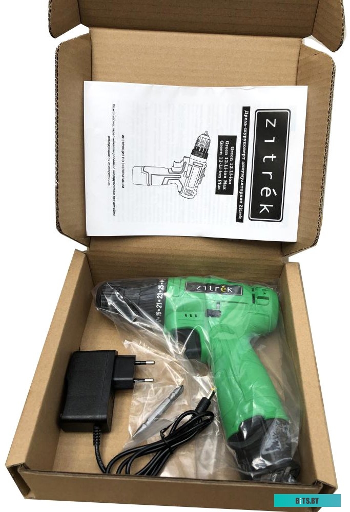Дрель-шуруповерт Zitrek Green 12-Li-ion 063-4041 (с 1-м АКБ)