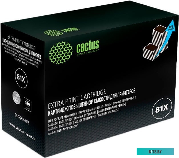 Картридж Cactus CS-CF281X-MPS (аналог HP CF281X)