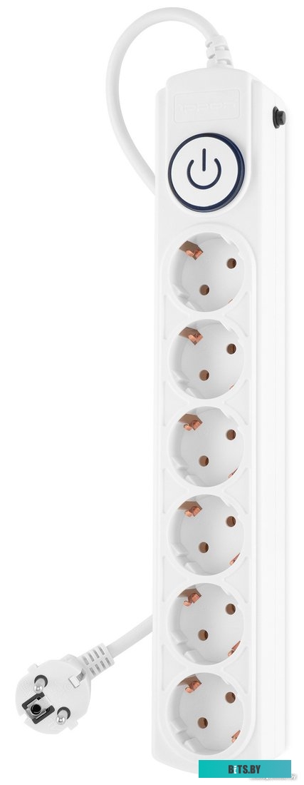 1804738 Ippon BK-6-EU-3-10-W (3м, 6 розеток, белый)