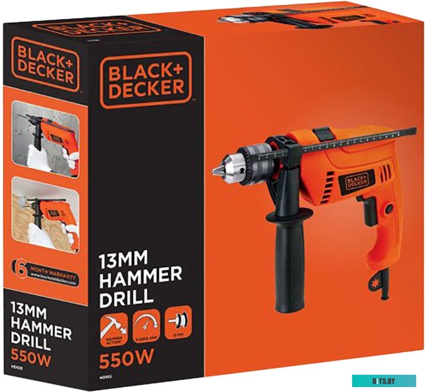 HD555-RU Дрель ударная Black & Decker HD555-RU