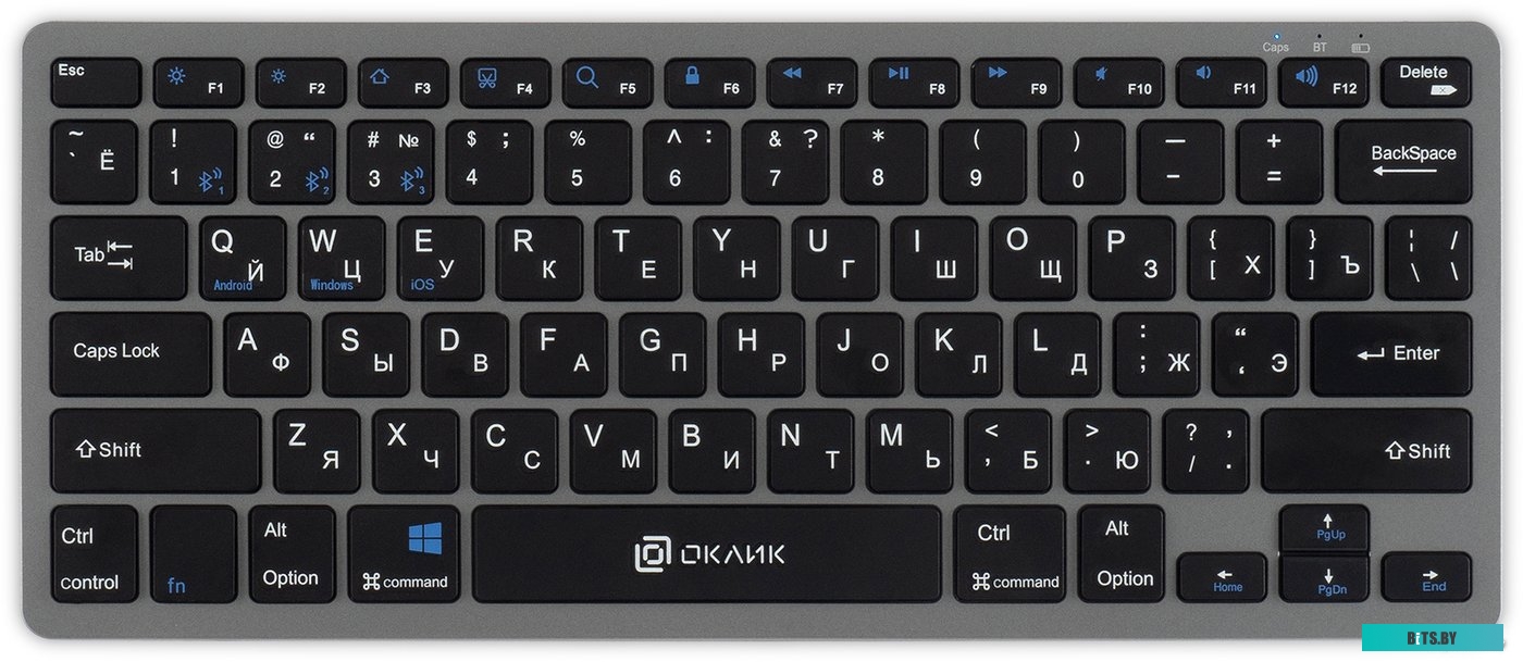Клавиатура Oklick 835S (серый/черный)