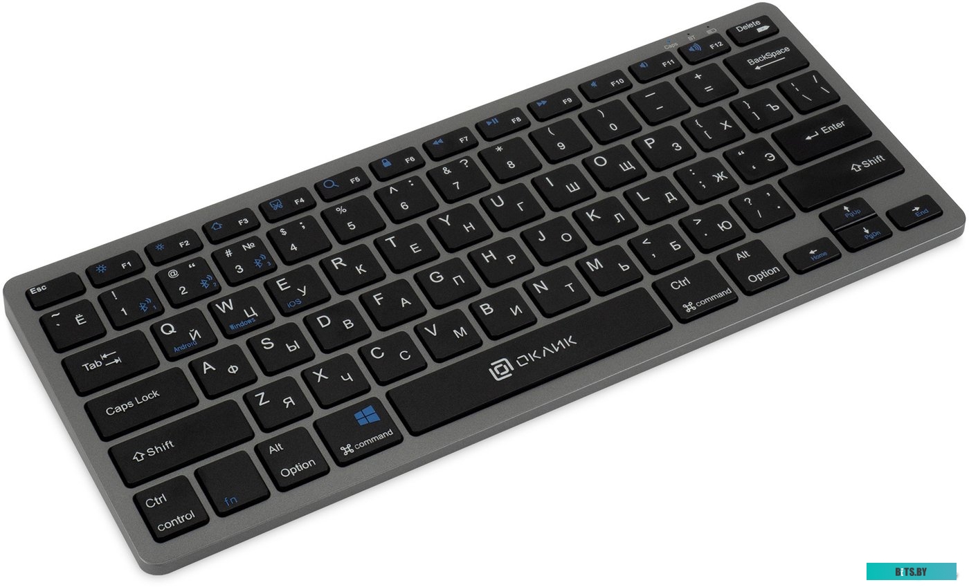 Клавиатура Oklick 835S (серый/черный)