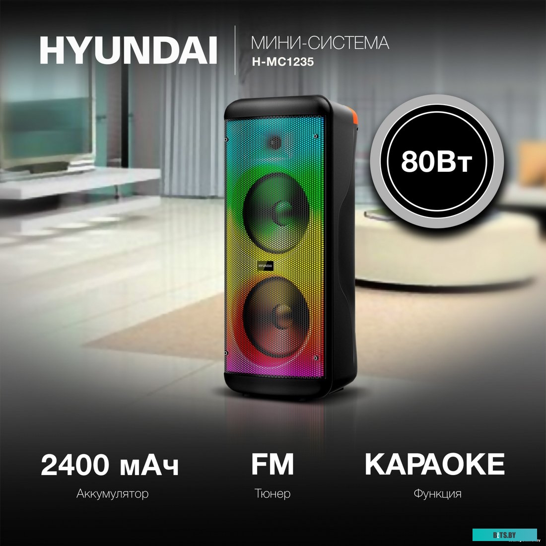 Музыкальный центр Hyundai H-MC1235 1838456