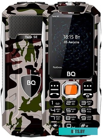 Мобильный телефон BQ-Mobile BQ-2432 Tank SE (армейский зеленый)
