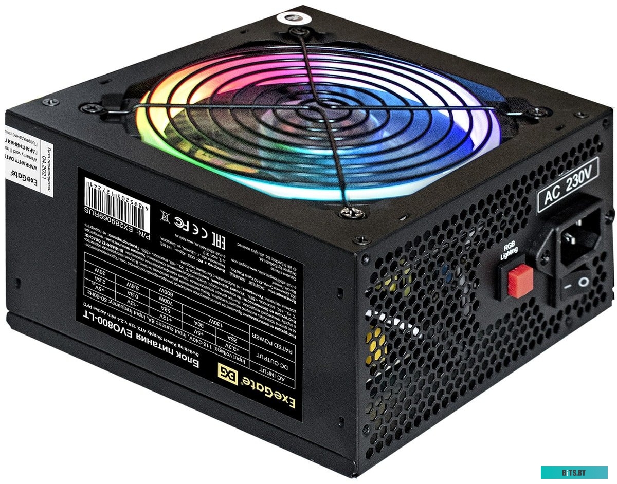 Блок питания ExeGate EVO800-LT EX289069RUS-S