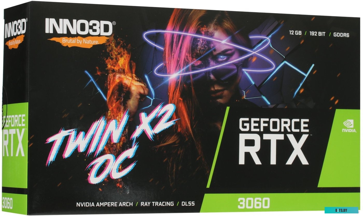 Видеокарта Inno3D GeForce RTX 3060 Twin X2 OC 12GB GDDR6 N30602-12D6X-11902120H