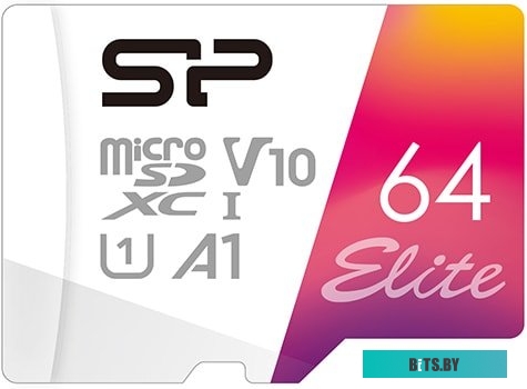 Карта памяти Silicon Power Elite microSDXC SP064GBSTXBV1V20SP 64GB