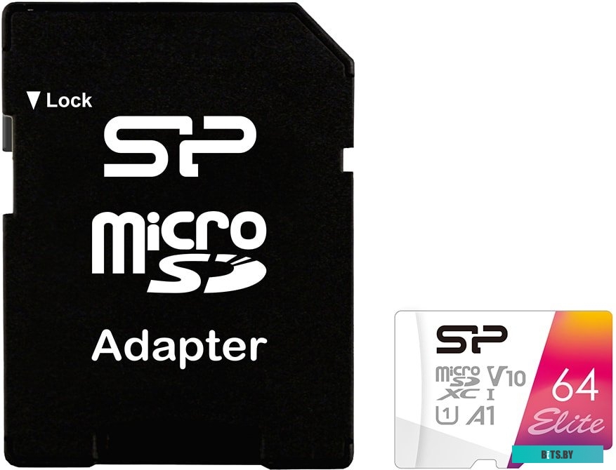Карта памяти Silicon Power Elite microSDXC SP064GBSTXBV1V20SP 64GB