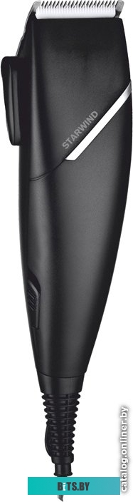 SBC1711 Машинка для стрижки Starwind SBC1711 черный/серебристый 3Вт (насадок в компл:4шт)