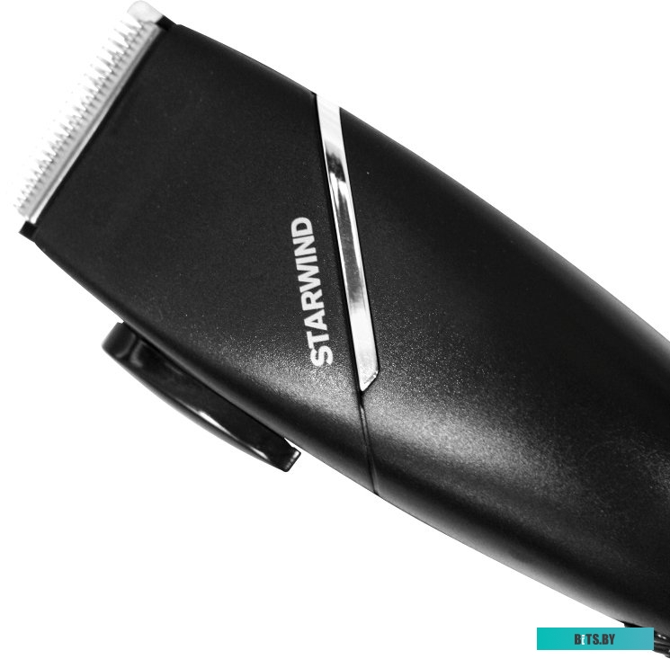 SBC1711 Машинка для стрижки Starwind SBC1711 черный/серебристый 3Вт (насадок в компл:4шт)