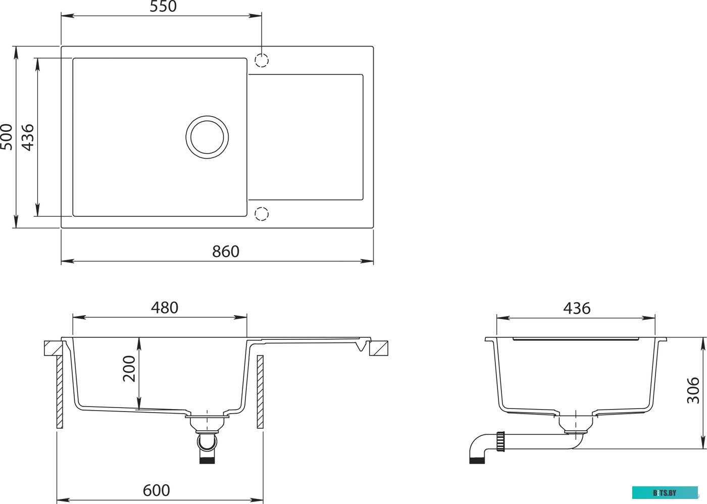 SST-104-20K Тонер SAMSUNG ML-1210/1215/1710/1910/2160, SL-M2020/2070/4070 (кор. 2х10кг) Black&White Standart