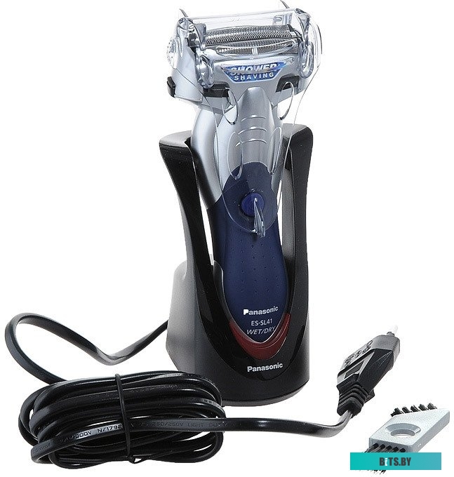 ES-SL41-S520 Бритва сетчатая Panasonic ES-SL41-S520 реж.эл.:3 питан.:аккум. серебристый/синий