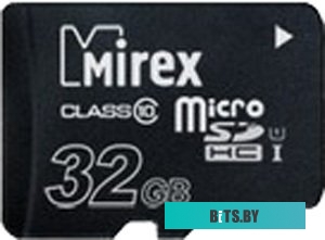 Карта памяти Mirex microSDHC UHS-I (Class 10) 32GB [13612-MCSUHS32]