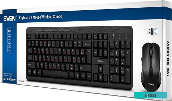 Комплект (мышь + клавиатура) SVEN KB-C3400W <SV-018887>