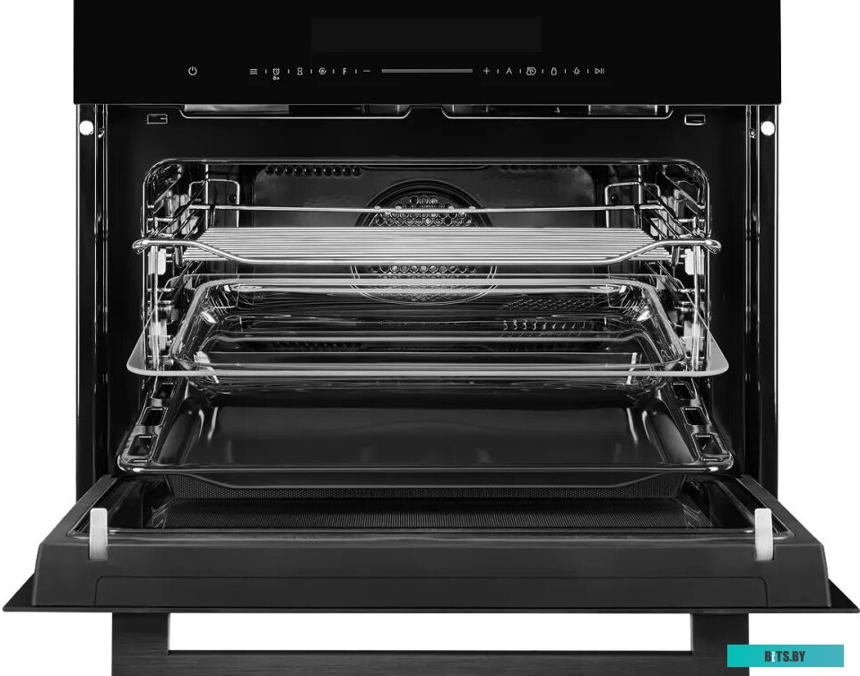 KMW 694 Встраиваемый духовой шкаф/ компактный, с СВЧ, ШхВхГ: 59.5х45.4х56.8 см, 50 л, гидролизная очистка, черный цвет
