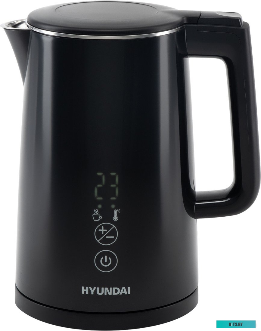 HYK-S5509 Чайник электрический Hyundai HYK-S5509 1.5л. 2200Вт черный (корпус: металл/пластик)