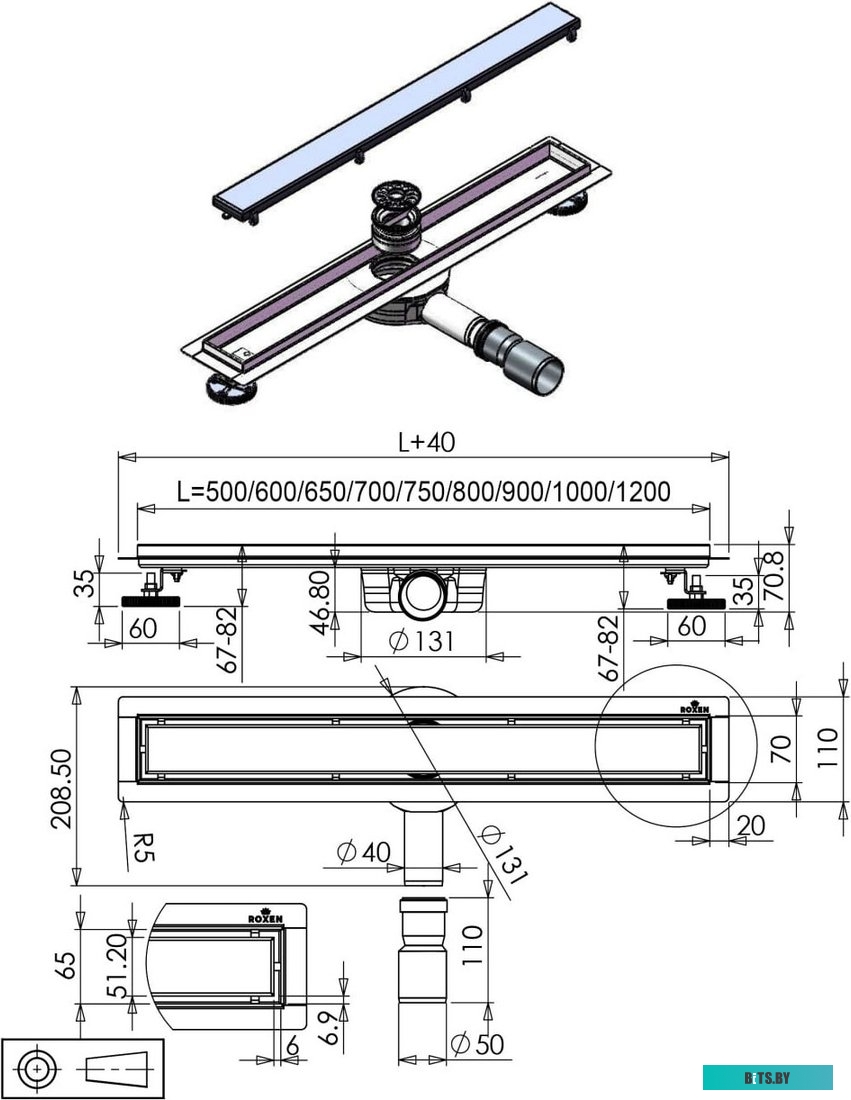 Насадка (резинка) ролика захвата Samsung ML-2850/2851/SCX-4824/ Phaser 3250 JC73-00265A