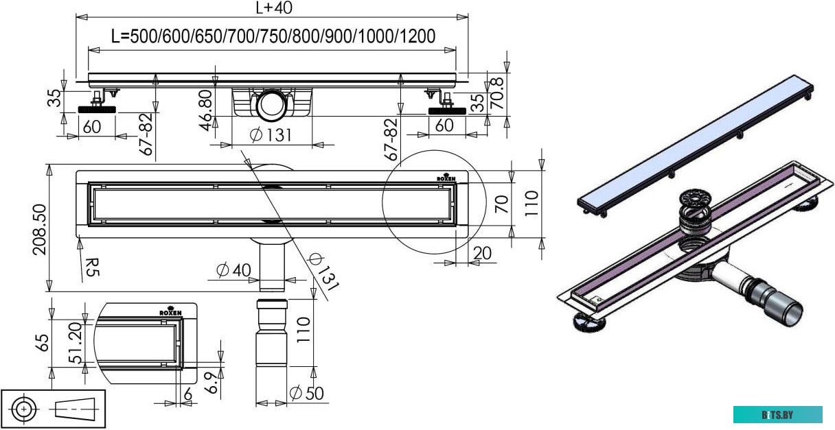 Насадка (резинка) ролика захвата Samsung ML-2850/2851/SCX-4824/ Phaser 3250 JC73-00265A