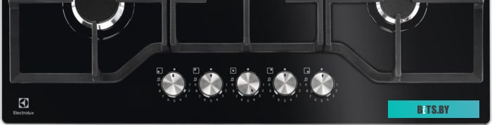 KGG75362K Встраиваемые газовые панели ELECTROLUX/ Газовая варочная поверхность  75 см- газ на стекле, 3 чугунных держателя, газконтроль варочной повер