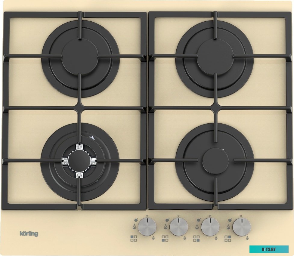HGG 6722 CTB Встраиваемая варочная панель/ Газовая варочная панель из закаленного стекла, ширина 60 см,  4 высокоэффективные конфорки, сверхмощная кон