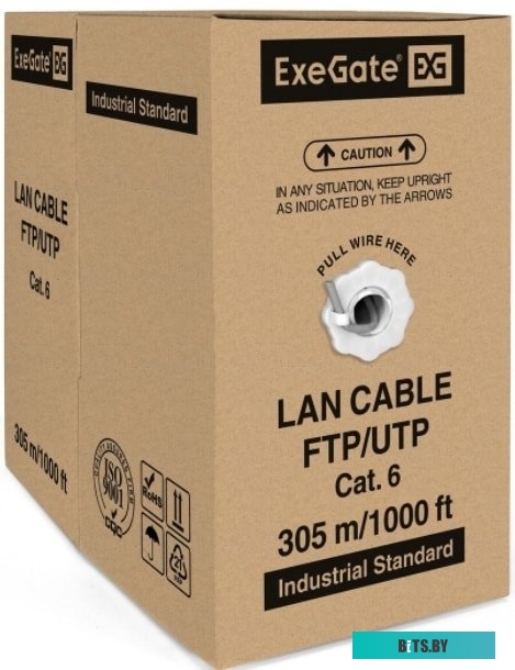 Кабель ExeGate UTP4-C6-CCA-S23-IN-PVC-GY-305 UTP <EX186134RUS>