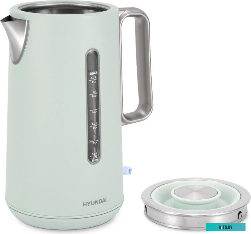 HYK-S9999 Чайник Hyundai HYK-S9999 светло-зеленый/серебристый