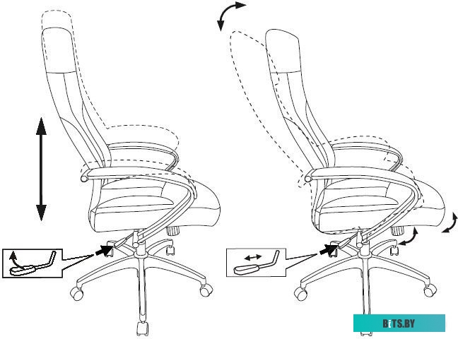 Офисное кресло Бюрократ CH-608 Fabric (темно-серый, Alfa 44) крестов. пластик <CH-608/FABRIC-DGREY>