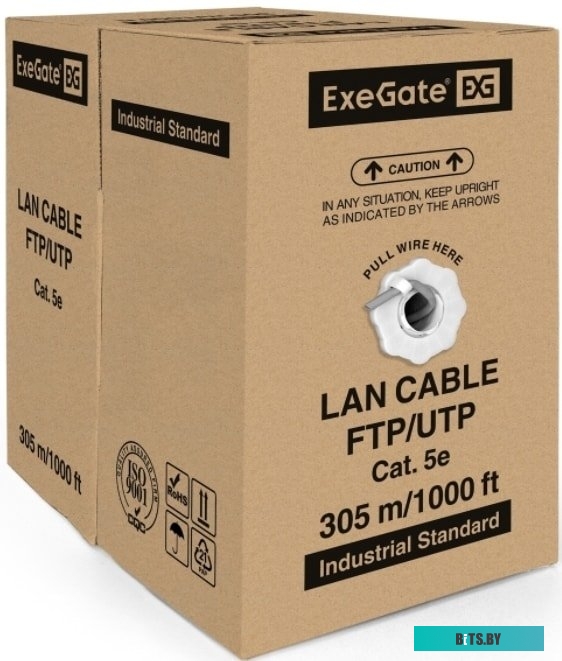 Кабель ExeGate FUTP4-C5e-CU-S24-IN-PVC-GY-305 FTP <EX281811RUS>