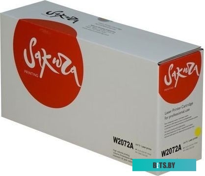 SAW2072A Картридж Sakura W2072A для HP, желтый, 700 к.